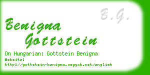 benigna gottstein business card